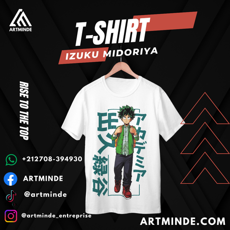 T-SHIRT BOKONO HERO (MIDORIYA)