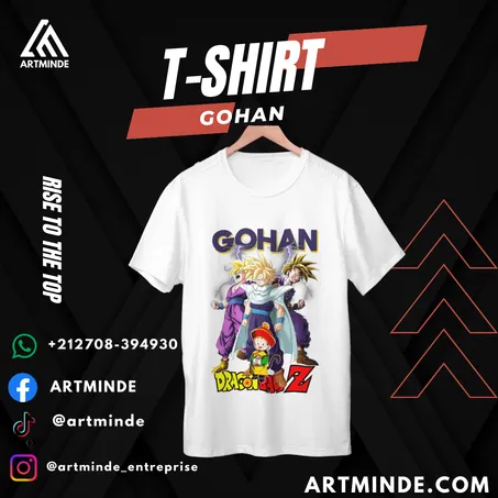 DRAGON BALL T-SHIRT(SON GOHAN) ALL COLORS AND SIZES