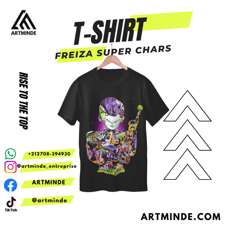 DRAGON BALL T-SHIRT(FREIZA SUPER CHARS ) ALL COLORS AND SIZES