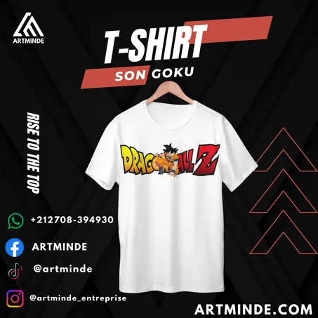 DRAGON BALL T-SHIRT(SON GOKU) ALL COLORS AND SIZES