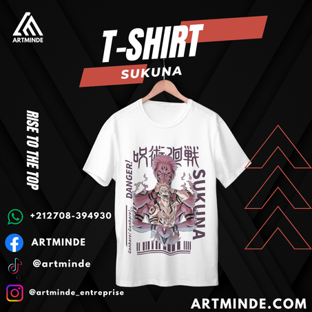 T-SHIRT JUJUTSU KAISEN  (SUKUNA).