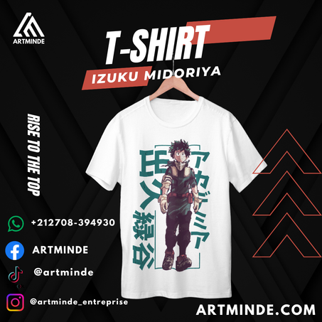 T-SHIRT BOKONO HERO (MIDORIYA)