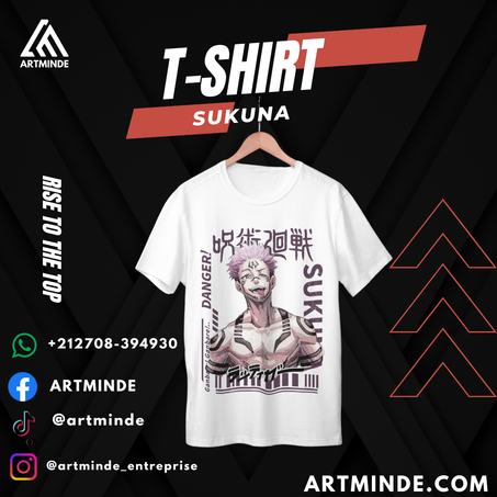 T-SHIRT JUJUTSU KAISEN  (SUKUNA).
