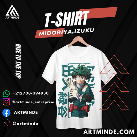 T-SHIRT BOKONO HERO (MIDORIYA)