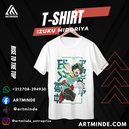 T-SHIRT BOKONO HERO (MIDORIYA)