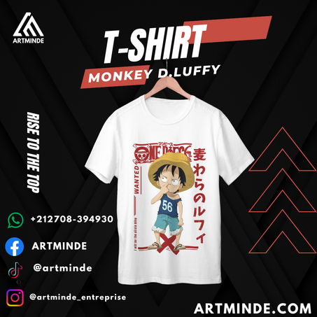 T-SHIRT ONE PIECE (MONKEY D LUFFY)