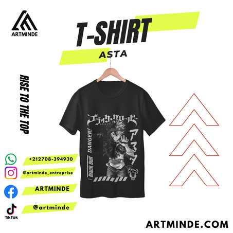 T-SHIRT BLACK CLOVER (ASTA).