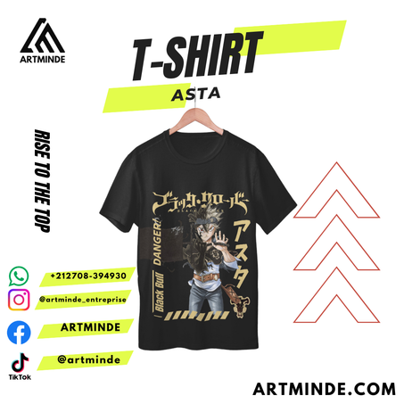 T-SHIRT BLACK CLOVER (ASTA).