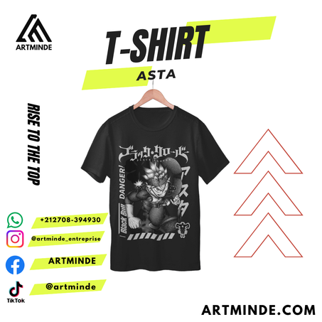 T-SHIRT BLACK CLOVER (ASTA).