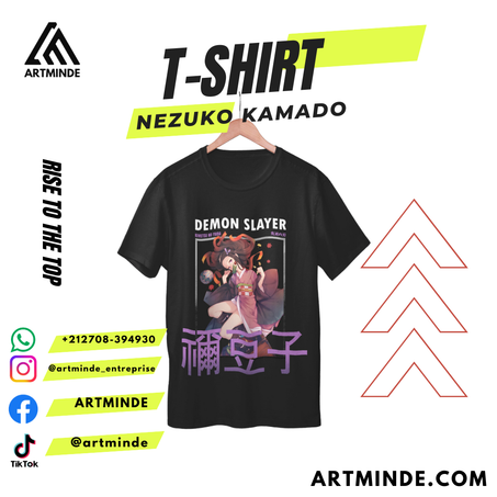 T-SHIRT DEAMON SLAYER (NEZUKO KAMADO).