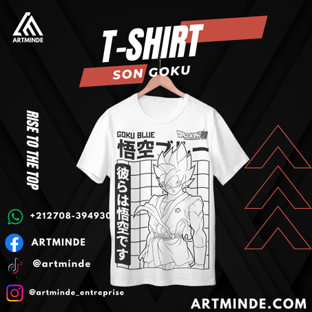 DRAGON BALL T-SHIRT(SON GOKU) ALL COLORS AND SIZES