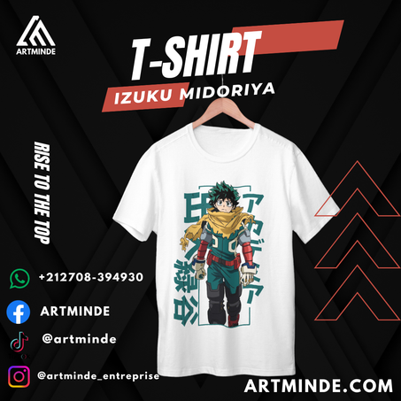 T-SHIRT BOKONO HERO (MIDORIYA)