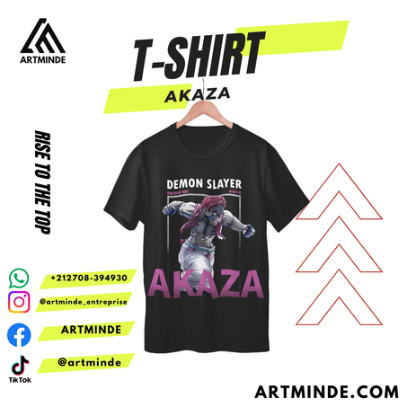 T-SHIRT DEAMON SLAYER (AKAZA)