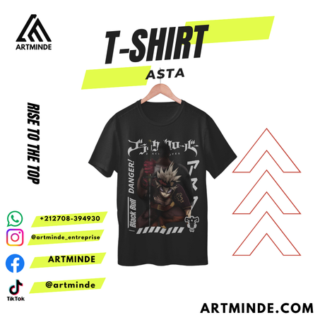 T-SHIRT BLACK CLOVER (ASTA).