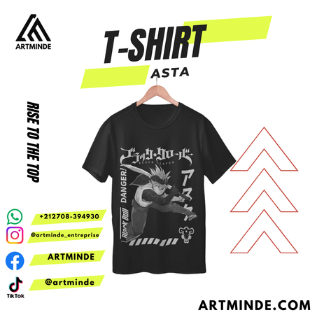 T-SHIRT BLACK CLOVER (ASTA).