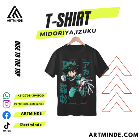 T-SHIRT BOKONO HERO (MIDORIYA)