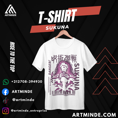 T-SHIRT JUJUTSU KAISEN  (SUKUNA).