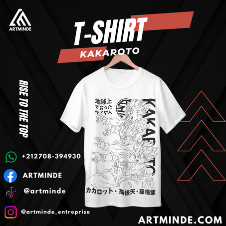 DRAGON BALL T-SHIRT(KAKAROTO) ALL COLORS AND SIZES