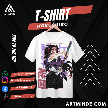 T-SHIRT ANIME SLAYER (KOKOSHIBA-WHITE).