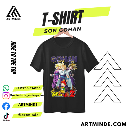 DRAGON BALL T-SHIRT(SON GOHAN) ALL COLORS AND SIZES