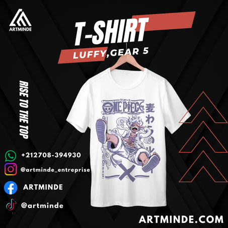 T-SHIRT ONE PIECE (LUFFY GEAR 5)