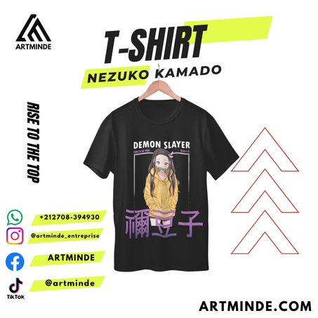 T-SHIRT DEAMON SLAYER (NEZUKO KAMADO).