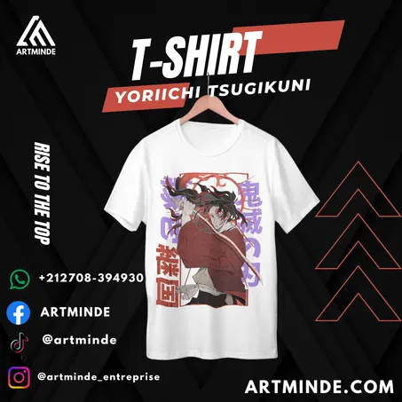 T-SHIRT ANIME SLAYER (YORIICHI TSUGIKUNI).