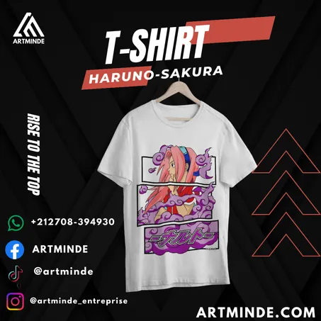 T-SHIRT NARUTO (KID HARUNO SAKURA)