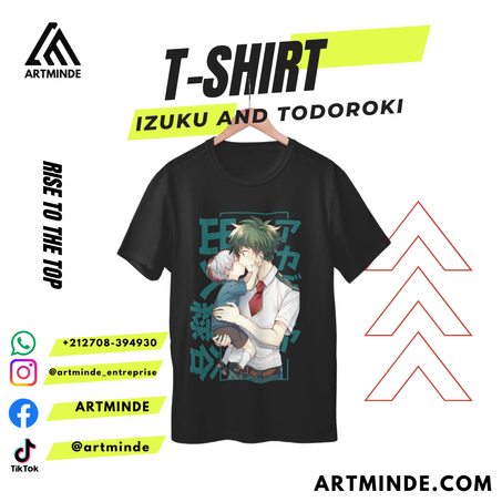 T-SHIRT BOKONO HERO (IZUKU AND TODOROKI)