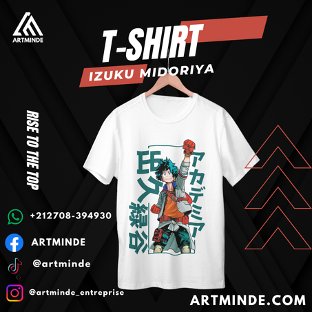 T-SHIRT BOKONO HERO (MIDORIYA)