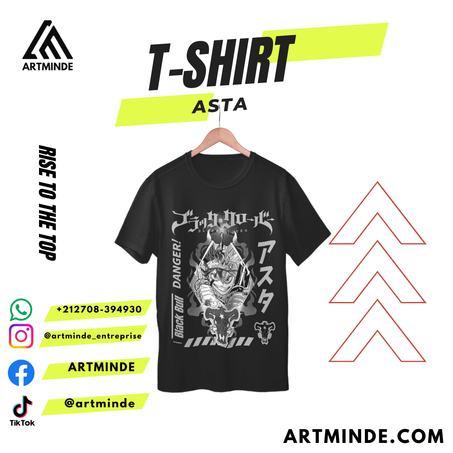 T-SHIRT BLACK CLOVER (ASTA).