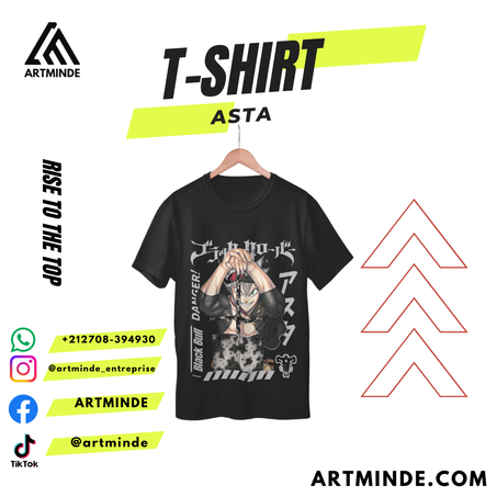 T-SHIRT BLACK CLOVER (ASTA).