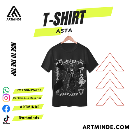 T-SHIRT BLACK CLOVER (ASTA).