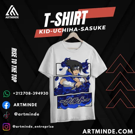 T-SHIRT NARUTO (KID SASUKE)