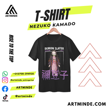 T-SHIRT DEAMON SLAYER (NEZUKO KAMADO).