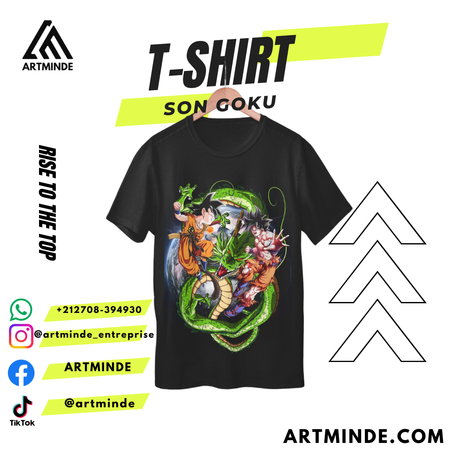 DRAGON BALL T-SHIRT(SON GOKU) ALL COLORS AND SIZES