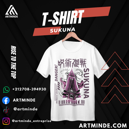 T-SHIRT JUJUTSU KAISEN  (SUKUNA).