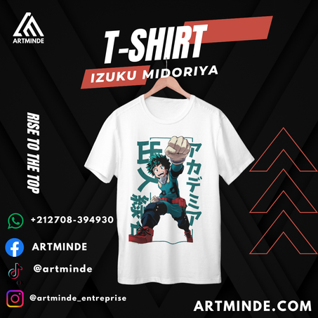 T-SHIRT BOKONO HERO (MIDORIYA)