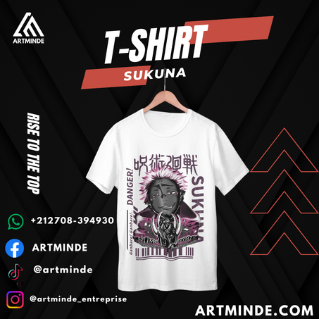 T-SHIRT JUJUTSU KAISEN  (SUKUNA).