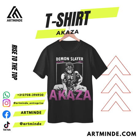 T-SHIRT DEAMON SLAYER (AKAZA)