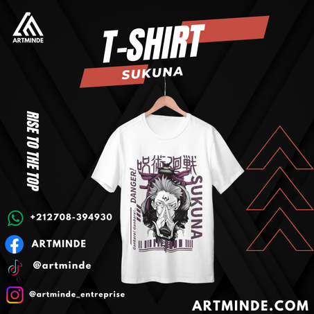 T-SHIRT JUJUTSU KAISEN  (SUKUNA).