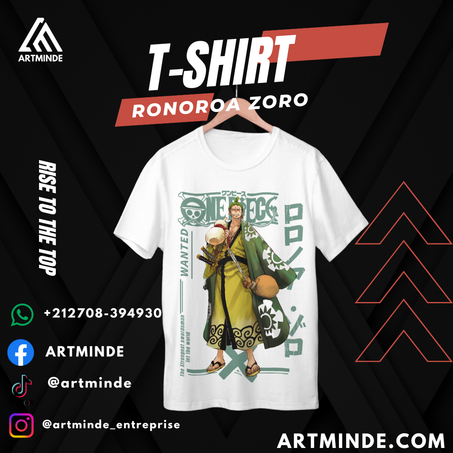 T-SHIRT ONE PIECE (RONOROA ZORO).
