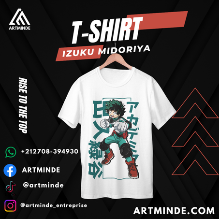 T-SHIRT BOKONO HERO (MIDORIYA)