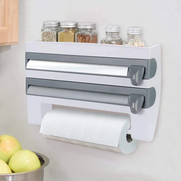 حامل الأكياس الورقية متعدد الاستعمالات – تصميم ذكي وعملي لترتيب المطبخ والبيت