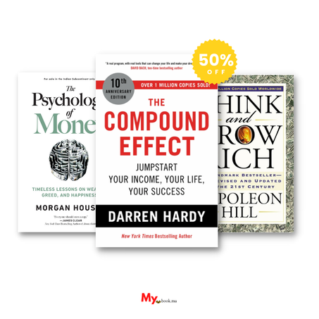 3 Books set to improve your self and  finance management skills :Psychology of money, think and grow rich, the compound effect