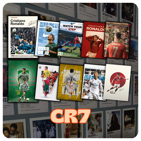 5 × Poster Cristiano Ronaldo