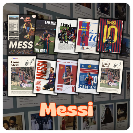 5 × Poster Lio Messi