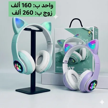 كاسك القطة المضيئ