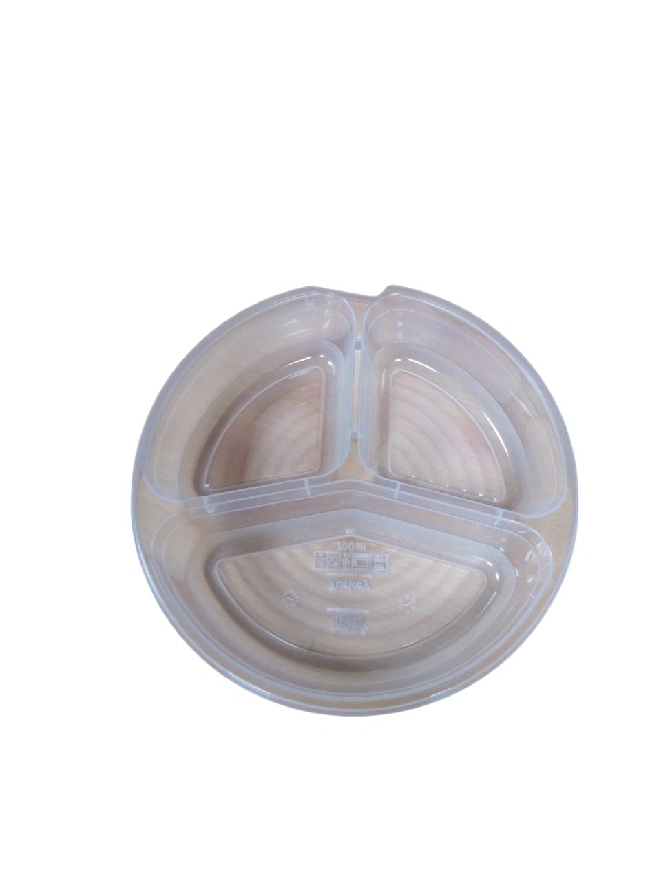 علبة تخزين دائرية بـ 3 أقسام من Freshlife - مثالية لحفظ الطعام بنظام وأناقة 🍓🥗🍱