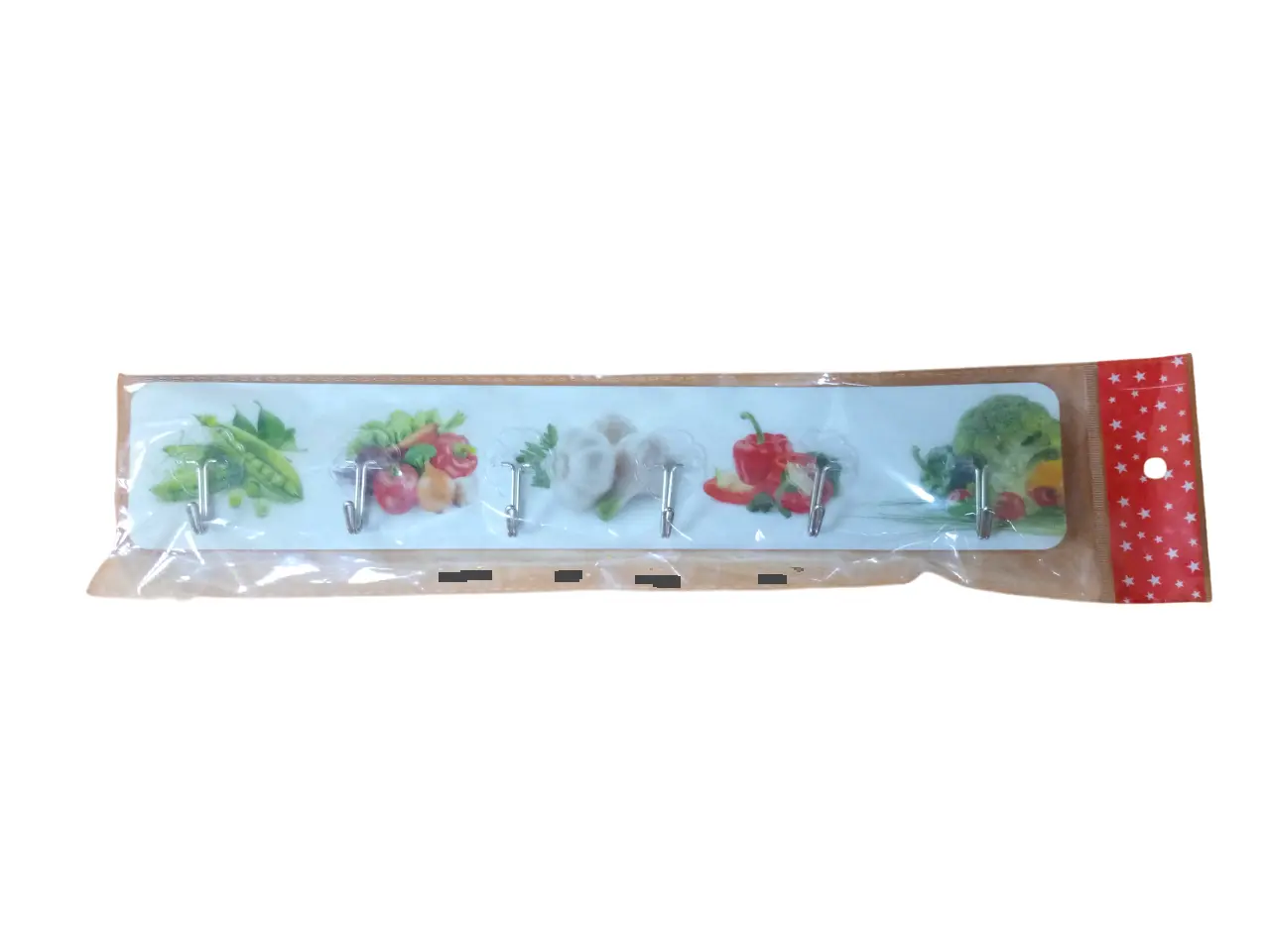 خطافات لاصقة مزينة بطبعات فواكه وأزهار